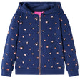 VidaXL Kinderweste mit Kapuze 92 Marineblau