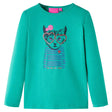VidaXL Kindershirt mit langen Ärmeln 116 leuchtend grün