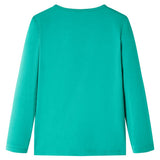 VidaXL Kindershirt mit langen Ärmeln 128 leuchtend grün