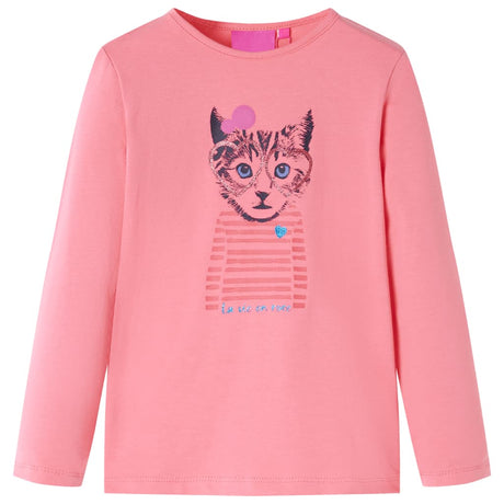 VidaXL Kindershirt mit langen Ärmeln 116 rosa