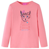 VidaXL Kindershirt mit langen Ärmeln 128 rosa