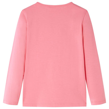 VidaXL Kindershirt mit langen Ärmeln 128 rosa
