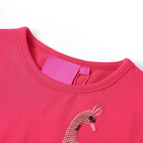 VidaXL Kindershirt mit langen Ärmeln 104 leuchtendes Rosa