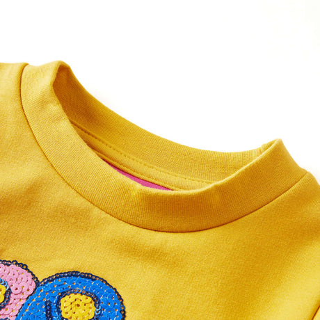 VidaXL Kinderpullover 104 dunkles Ocker