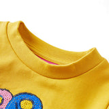 VidaXL Kinderpullover 140 dunkles Ocker
