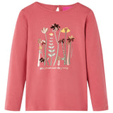 VidaXL Kindershirt mit langen Ärmeln 116 Altrosa