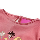 VidaXL Kindershirt mit langen Ärmeln 116 Altrosa