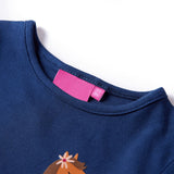 VidaXL Kindershirt mit langen Ärmeln 92 Marineblau