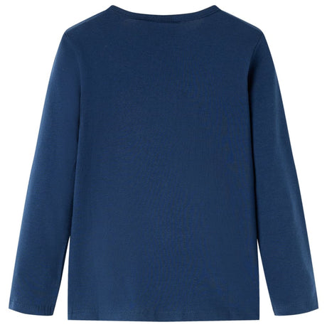 VidaXL Kindershirt mit langen Ärmeln 104 Marineblau