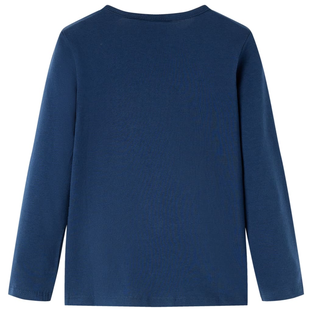 VidaXL Kindershirt mit langen Ärmeln 116 Marineblau