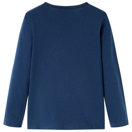 VidaXL Kindershirt mit langen Ärmeln 116 Marineblau