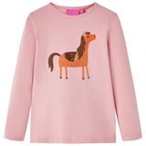 VidaXL Kindershirt mit langen Ärmeln 92 Hellrosa