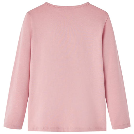 VidaXL Kindershirt mit langen Ärmeln 104 Hellrosa