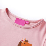 VidaXL Kindershirt mit langen Ärmeln 104 Hellrosa