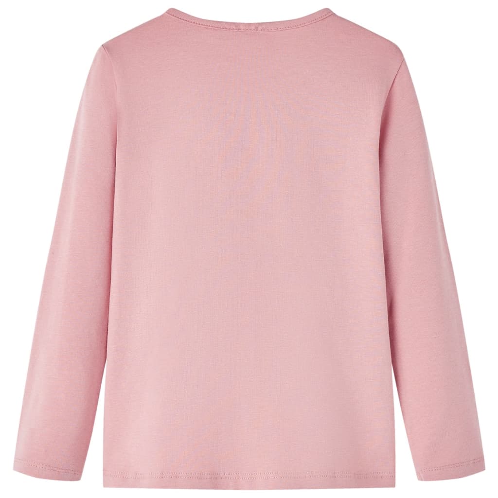 VidaXL Kindershirt mit langen Ärmeln 116 Hellrosa