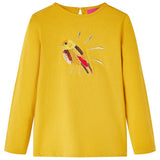 VidaXL Kindershirt mit langen Ärmeln 104 dunkles Ocker