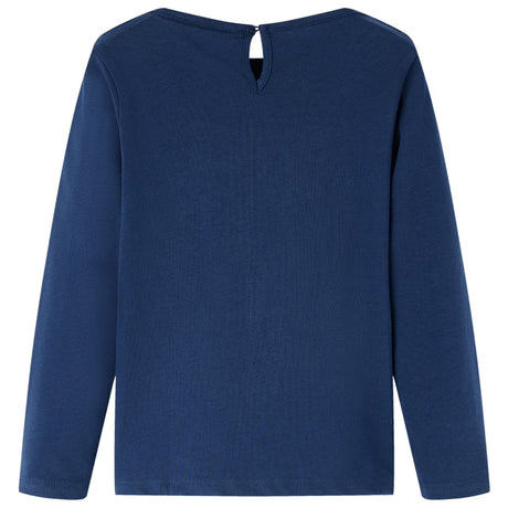VidaXL Kindershirt mit langen Ärmeln 104 Marineblau
