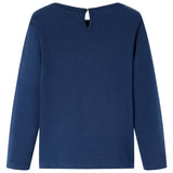 VidaXL Kindershirt mit langen Ärmeln 116 Marineblau