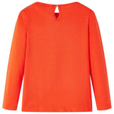 VidaXL Kindershirt mit langen Ärmeln 92 Dunkelorange