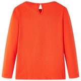 VidaXL Kindershirt mit langen Ärmeln 104 Dunkelorange