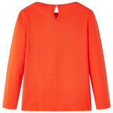 VidaXL Kindershirt mit langen Ärmeln 116 Dunkelorange