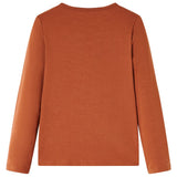 VidaXL Kindershirt mit langen Ärmeln 128 cognacfarben
