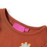 VidaXL Kindershirt mit langen Ärmeln 140 cognacfarben