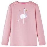 VidaXL Kindershirt mit langen Ärmeln 104 Hellrosa