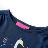 VidaXL Kindershirt mit langen Ärmeln 104 Marineblau