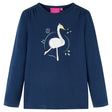 VidaXL Kindershirt mit langen Ärmeln 116 Marineblau
