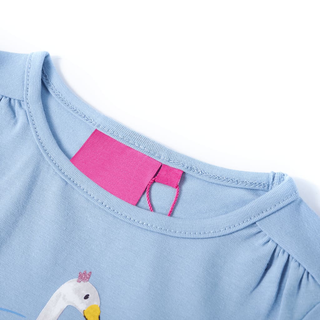 VidaXL Kindershirt mit langen Ärmeln 104 Hellblau
