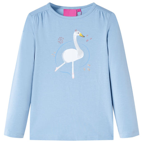 VidaXL Kindershirt mit langen Ärmeln 116 Hellblau