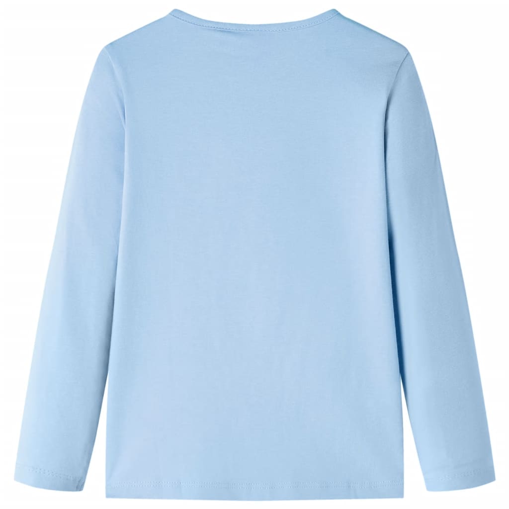 VidaXL Kindershirt mit langen Ärmeln 116 Hellblau
