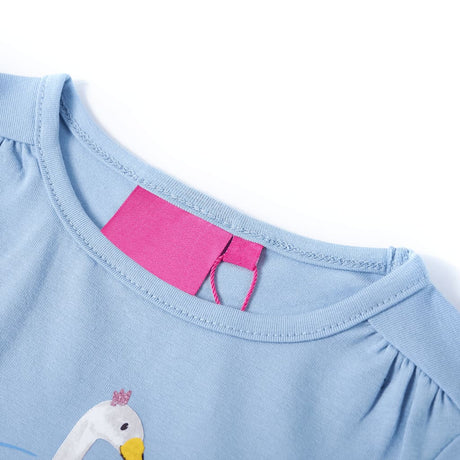 VidaXL Kindershirt mit langen Ärmeln 116 Hellblau