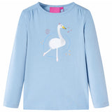 VidaXL Kindershirt mit langen Ärmeln 140 Hellblau
