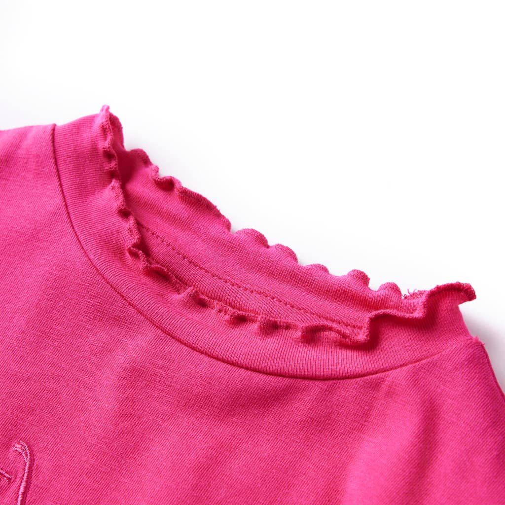 VidaXL Kindershirt mit langen Ärmeln 104 leuchtendes Rosa