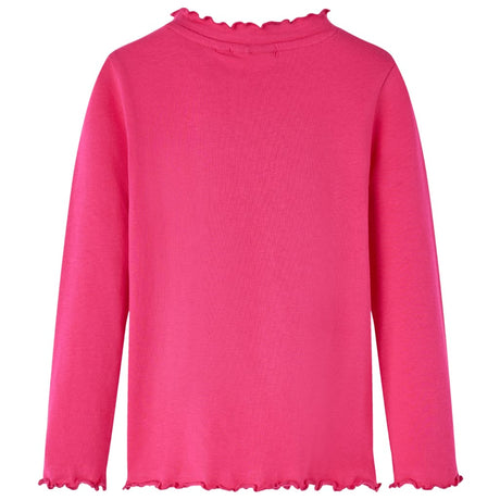 VidaXL Kindershirt mit langen Ärmeln 116 leuchtendes Rosa