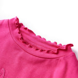 VidaXL Kindershirt mit langen Ärmeln 116 leuchtendes Rosa