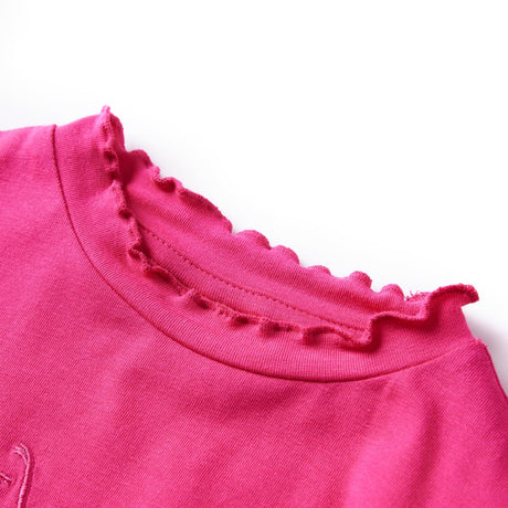 VidaXL Kindershirt mit langen Ärmeln 116 leuchtendes Rosa