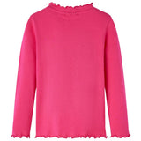 VidaXL Kindershirt mit langen Ärmeln 140 leuchtendes Rosa