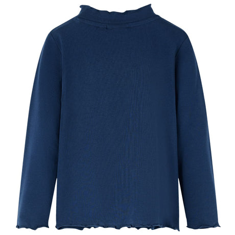 VidaXL Kinderhemd Langarm 104 Marineblau