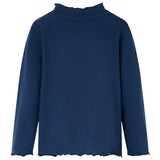 VidaXL Kinderhemd Langarm 128 Marineblau