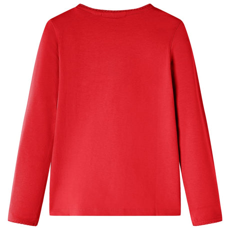 VidaXL Kindershirt mit langen Ärmeln 116 rot