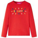 VidaXL Kindershirt mit langen Ärmeln 128 rot