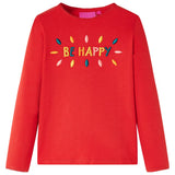 VidaXL Kindershirt mit langen Ärmeln 140 rot