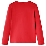 VidaXL Kindershirt mit langen Ärmeln 140 rot