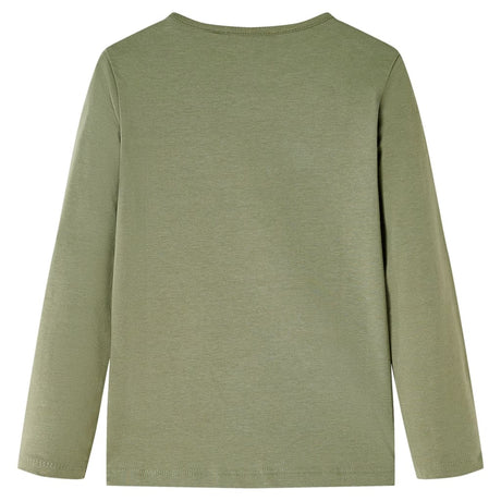 VidaXL Kindershirt mit langen Ärmeln 104 Khaki