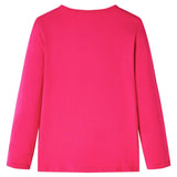 VidaXL Kindershirt mit langen Ärmeln 104 leuchtendes Rosa