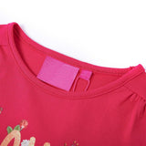 VidaXL Kindershirt mit langen Ärmeln 140 leuchtendes Rosa