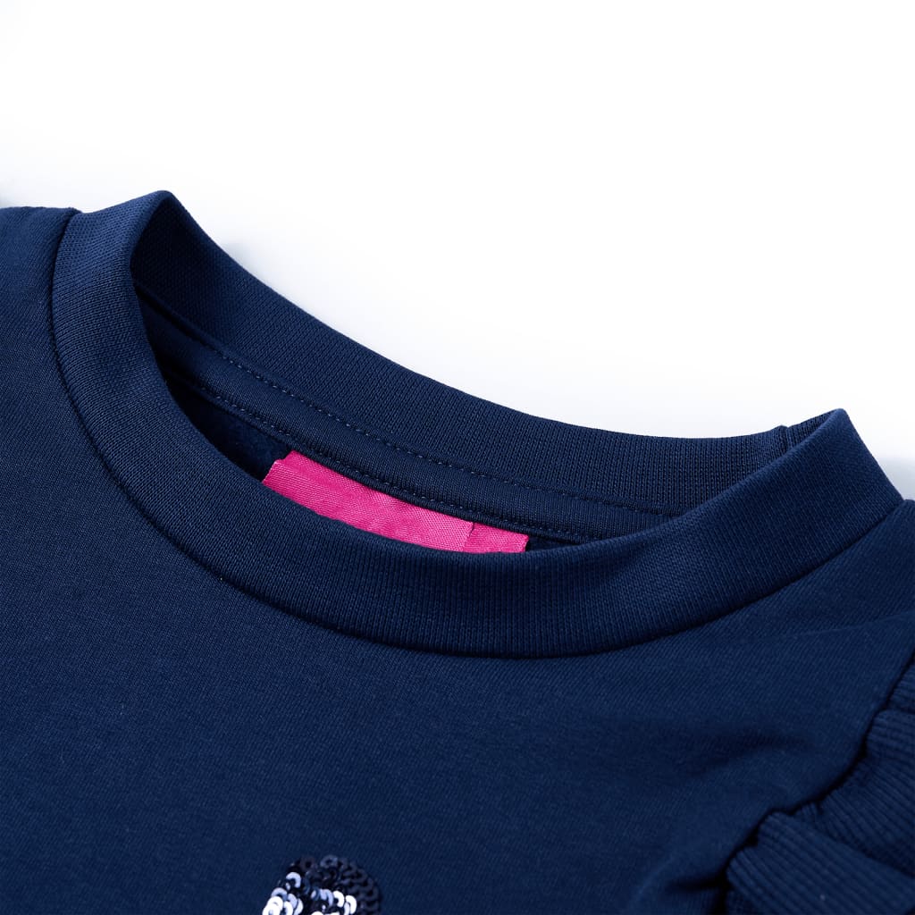 VidaXL Kinderpullover 128 Marineblau